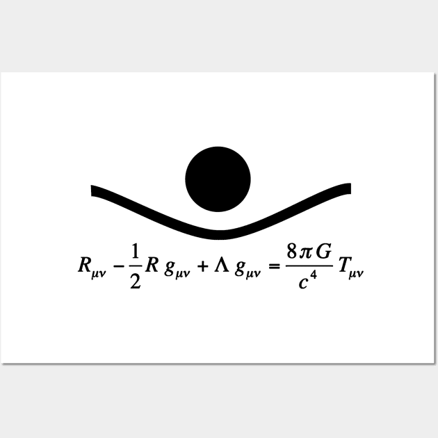 Formula of General Relativity 2 Wall Art by Silentrebel